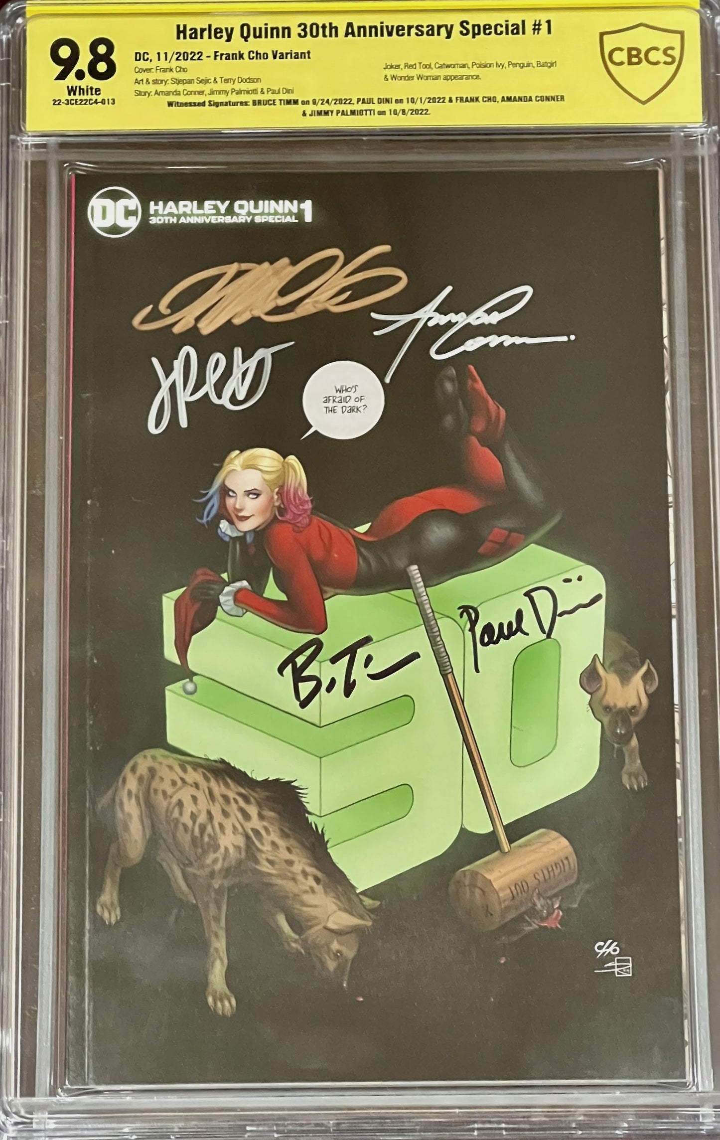Harley Quinn 30th Anniversary Special. Frank Cho Variant. Signed. CBCS 9.8.
