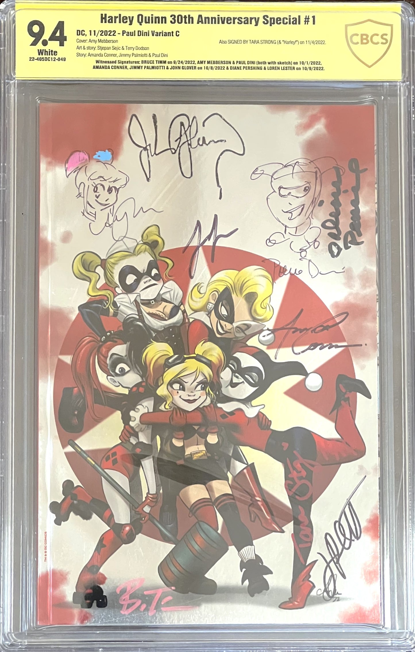 Harley Quinn 30th Anniversary Special #1. Paul Dini Variant. CBCS 9.4.