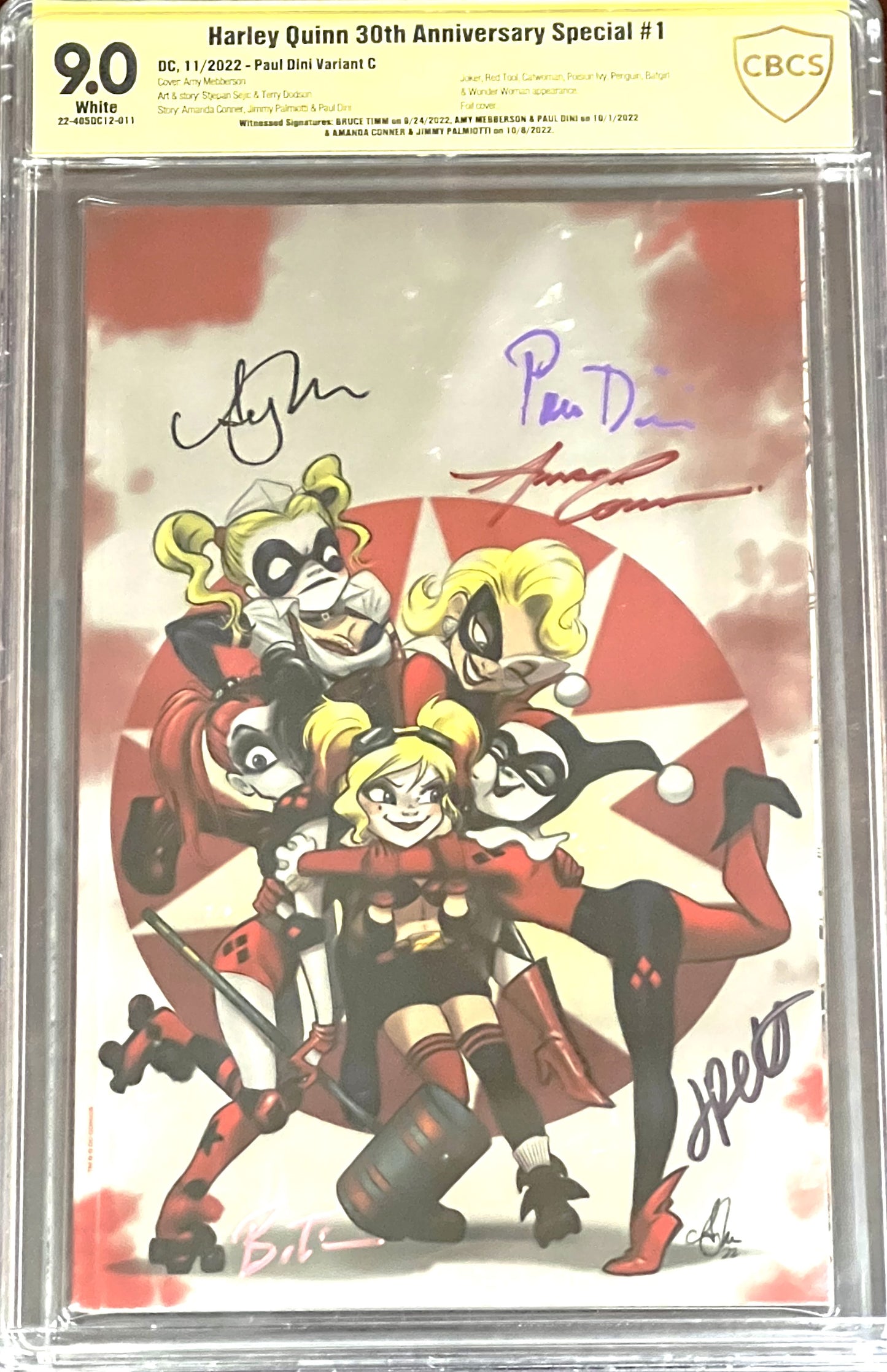Harley Quinn 30th Anniversary Special #1. CBCS 9.0. Multi-signed.