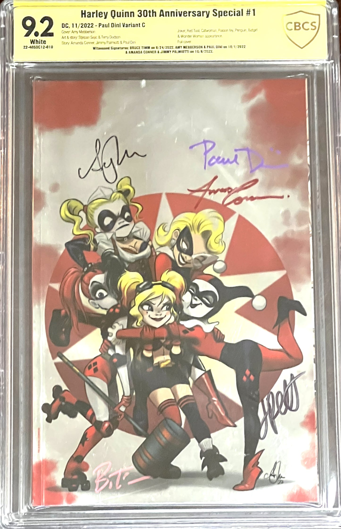 Harley Quinn 30th Anniversary Special #1. CBCS 9.2. Multi-signed.