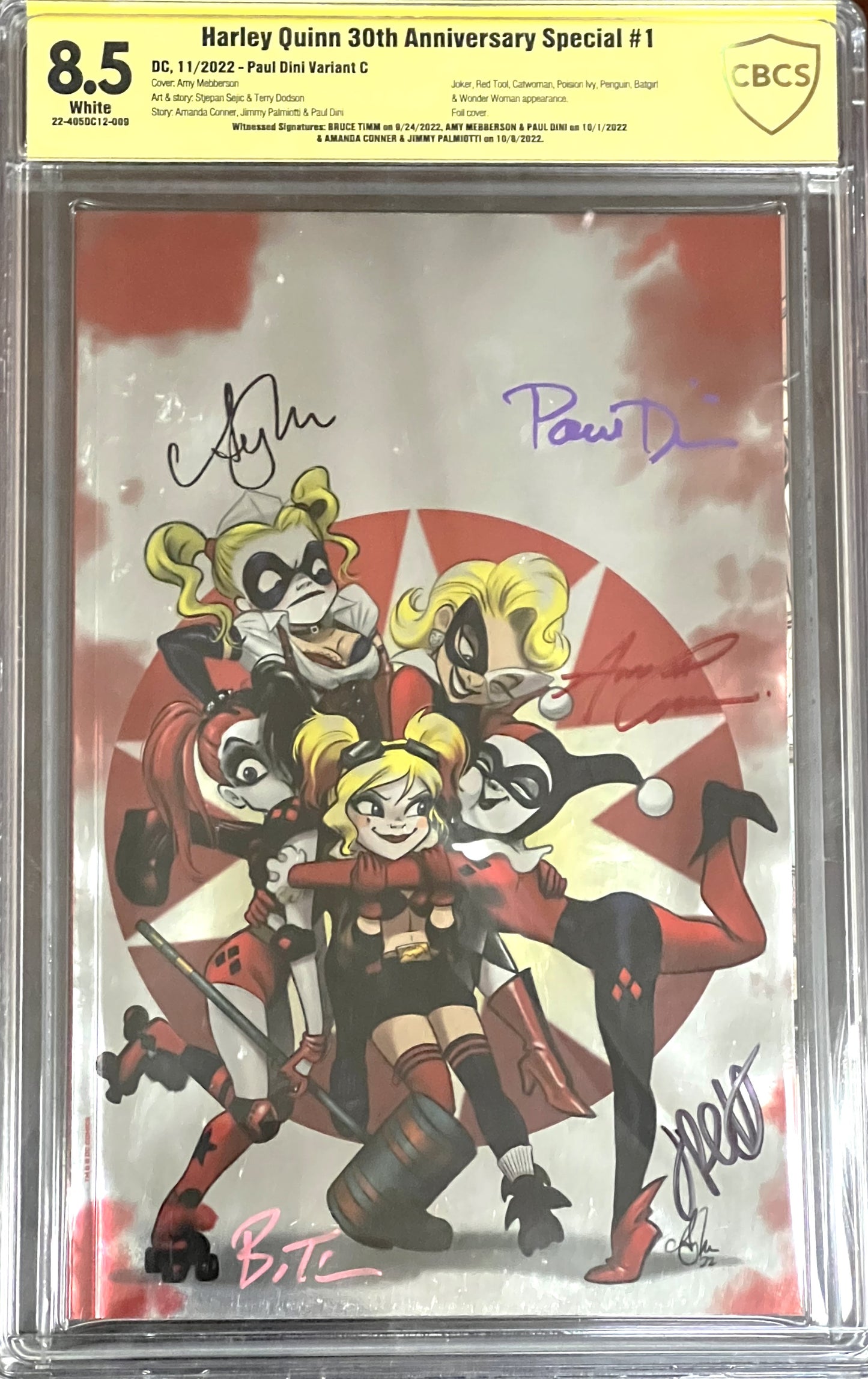 Harley Quinn 30th Anniversary Special #1. CBCS 8.5 Multi-signed.